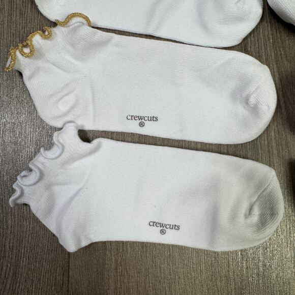 Crewcuts Girls Ruffle Ankle Five Pack Socks US Girl's XL New - Picture 4 of 5